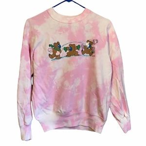 VINTAGE Jim Benton 1987 Crewneck Sweatshirt Bears Upcycled Small